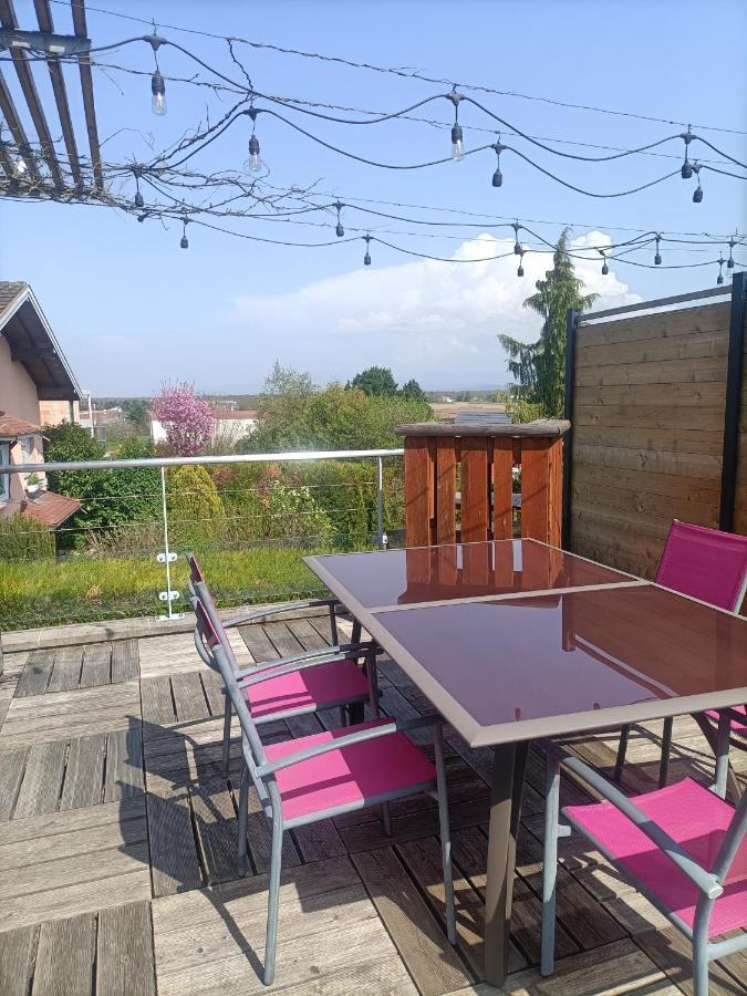 Agreable Maison A La Campagne Schlierbach Bagian luar foto