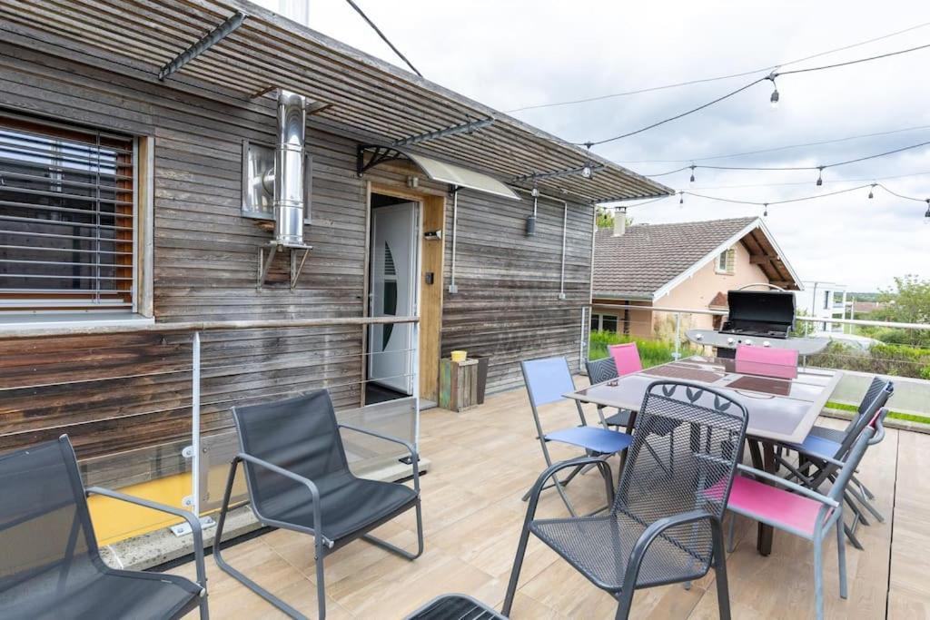 Agreable Maison A La Campagne Schlierbach Bagian luar foto